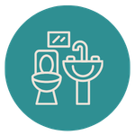 cabanes équipées de salle de bain confortables