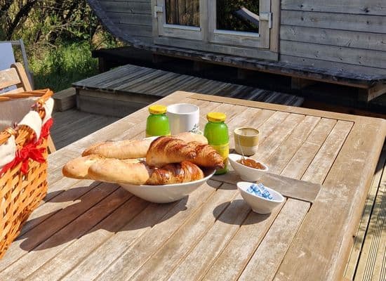 petit déjeuner avec vue sur l'océan à Oléron